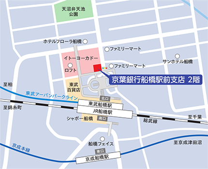 コンサルティングプラザ船橋駅前の地図